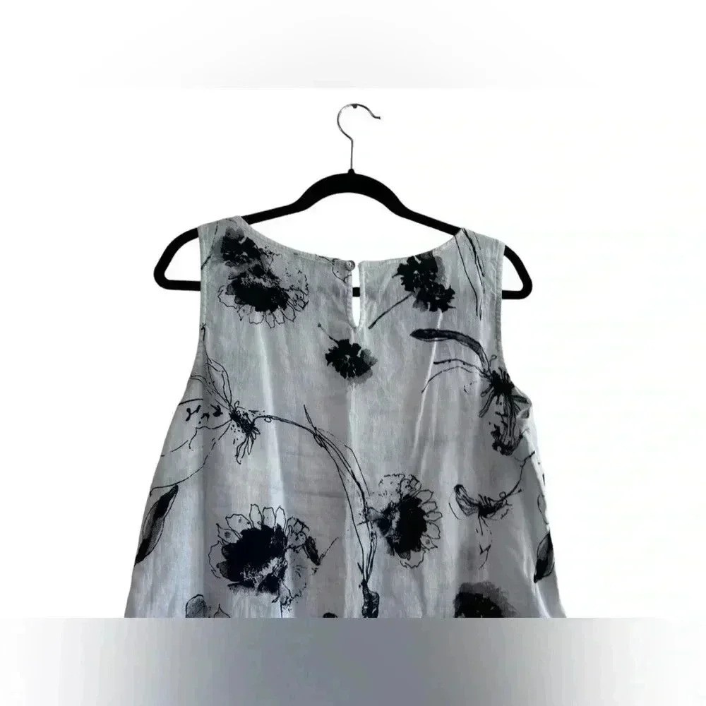 Habitat Sketched Floral Pocket Dress White Size M - Picture 10 of 15